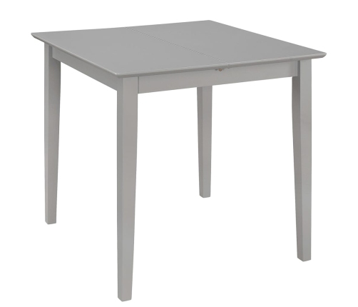 Mesa de comedor extensible gris (80-120)x80x74 cm MDF