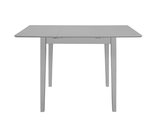 Mesa de comedor extensible gris (80-120)x80x74 cm MDF