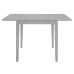 Mesa de comedor extensible gris (80-120)x80x74 cm MDF