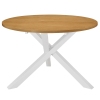 Mesa de comedor blanca 120x75 cm MDF