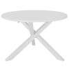 Mesa de comedor MDF blanca 120x75 cm