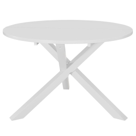 Mesa de comedor MDF blanca 120x75 cm