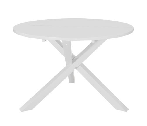 Mesa de comedor MDF blanca 120x75 cm