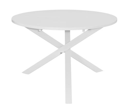 Mesa de comedor MDF blanca 120x75 cm