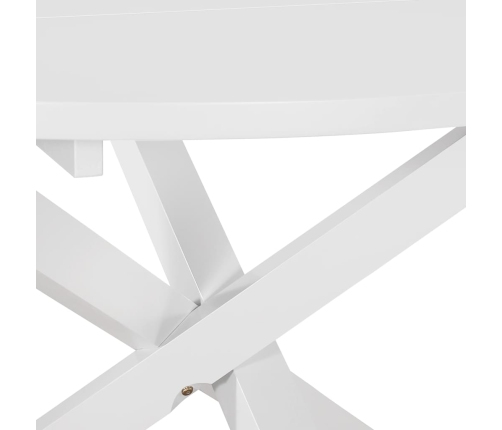 Mesa de comedor MDF blanca 120x75 cm