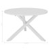 Mesa de comedor MDF blanca 120x75 cm