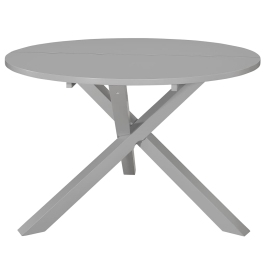 Mesa de comedor de MDF gris 120x75 cm