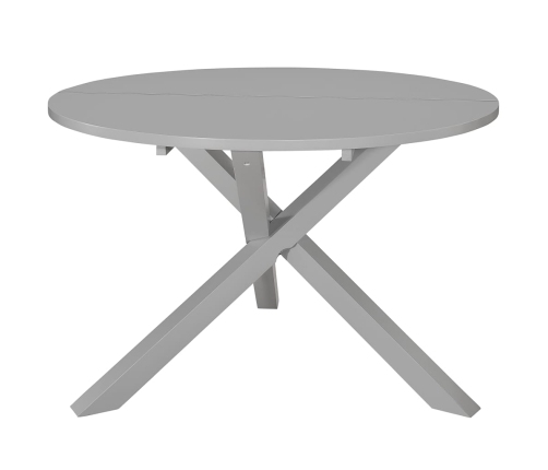 Mesa de comedor de MDF gris 120x75 cm