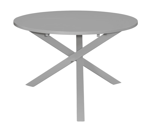 Mesa de comedor de MDF gris 120x75 cm