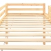 Cama alta para niños tobogán y escalera madera pino 97x208 cm