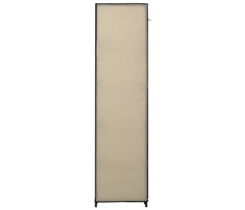 Armario plegable de tela color crema 110x45x175 cm