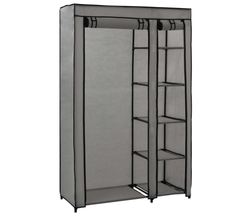 Armario plegable de tela gris 110x45x175 cm