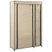 Armarios plegables 2 unidades de tela color crema 110x45x175 cm