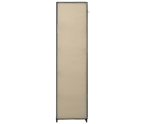 Armarios plegables 2 unidades de tela color crema 110x45x175 cm