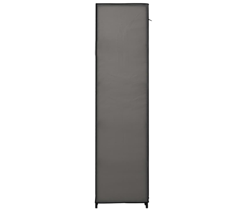 Armarios plegables 2 unidades de tela gris 110x45x175 cm