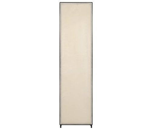 Armario con 4 compartimentos color crema 175x45x170 cm