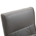 Sillón giratorio para TV de cuero artificial gris