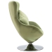 Sillón egg giratorio con cojín terciopelo verde