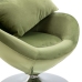 Sillón egg giratorio con cojín terciopelo verde