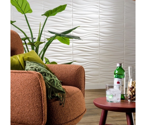 WallArt Paneles de pared 3D 24 uds GA-WA04 diseño Waves