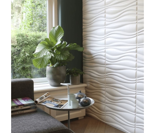 WallArt Paneles de pared 3D 24 uds GA-WA04 diseño Waves