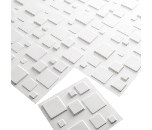 WallArt Paneles de pared 3D 24 uds GA-WA09 diseño Squares