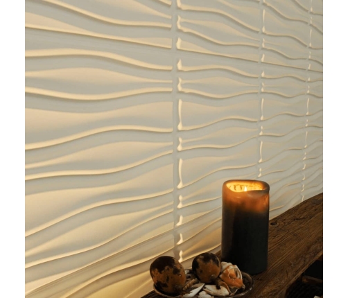 WallArt Paneles de pared 3D 24 uds GA-WA14 diseño Flows