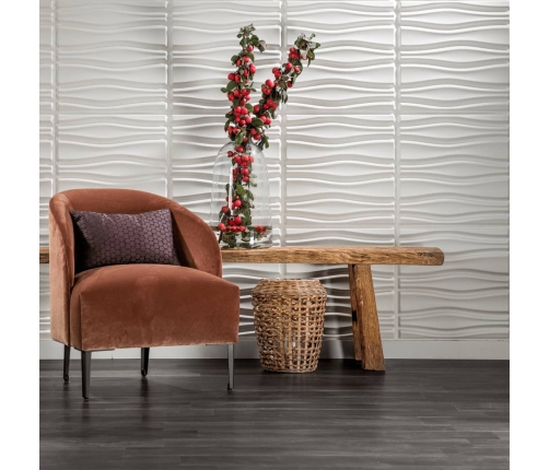 WallArt Paneles de pared 3D 24 uds GA-WA14 diseño Flows