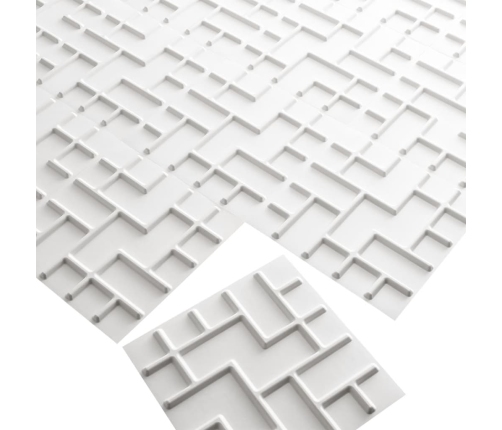 WallArt Paneles de pared 3D 24 uds GA-WA16 diseño Tetris