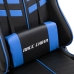 Silla de gaming de cuero sintético azul