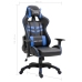 Silla de gaming de cuero sintético azul