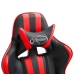 Silla de gaming de cuero sintético rojo