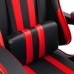 Silla de gaming de cuero sintético rojo