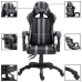 Silla de gaming de cuero sintético gris