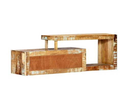 Mueble para TV de madera maciza reciclada 120x30x40 cm