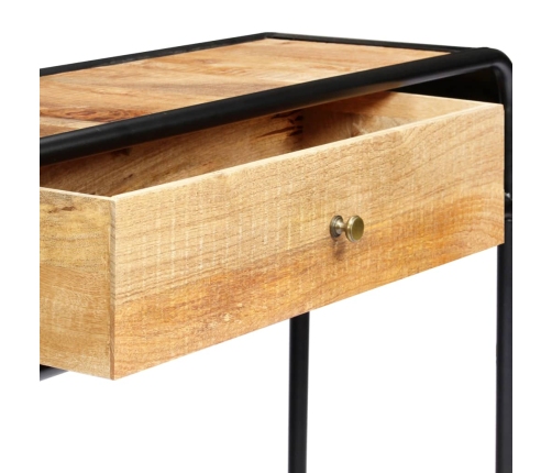 Mesa consola de madera maciza de mango 118x30x75 cm