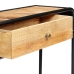 Mesa consola de madera maciza de mango 118x30x75 cm