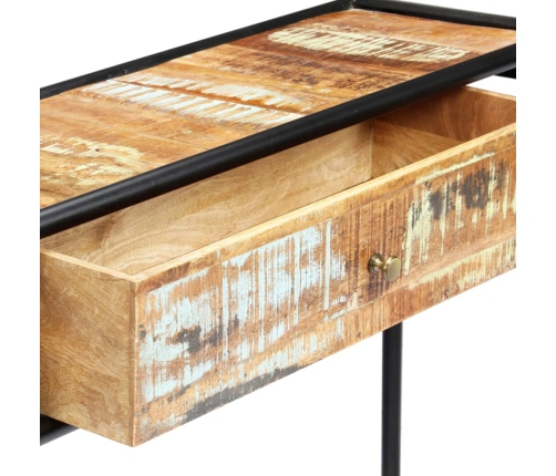 Mesa consola de madera maciza reciclada 118x30x75 cm