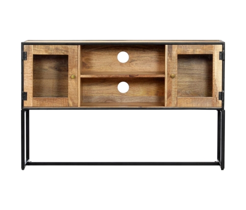 Mueble para TV de madera maciza reciclada 120x30x75 cm