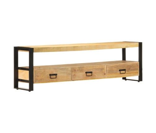 Mueble para TV madera maciza de mango 150x30x45 cm