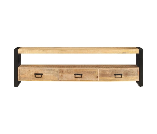 Mueble para TV madera maciza de mango 150x30x45 cm