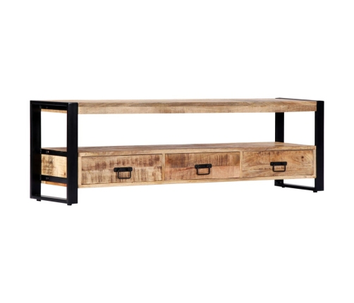 Mueble para TV madera maciza de mango 150x30x45 cm