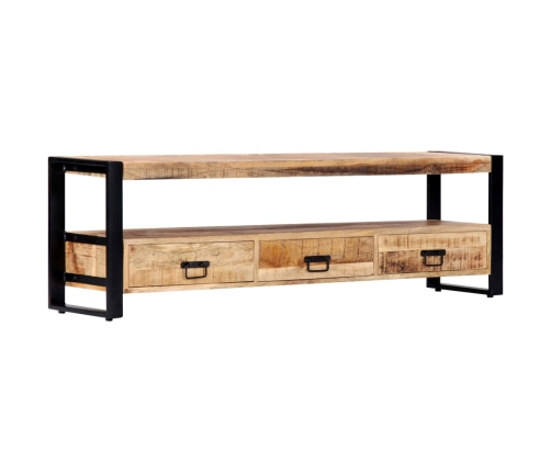 Mueble para TV madera maciza de mango 150x30x45 cm