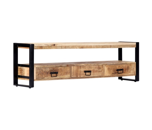 Mueble para TV madera maciza de mango 150x30x45 cm