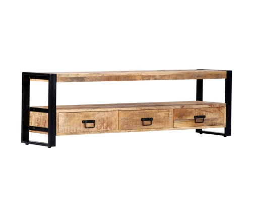 Mueble para TV madera maciza de mango 150x30x45 cm