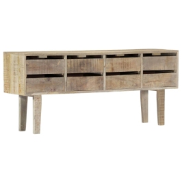 Aparador de madera maciza de mango 140x30x60 cm