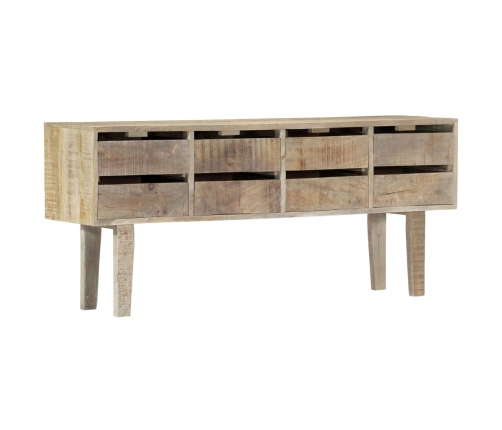 Aparador de madera maciza de mango 140x30x60 cm