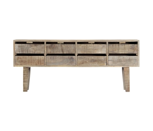 Aparador de madera maciza de mango 140x30x60 cm