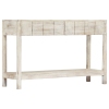 Mesa consola de madera maciza de mango 120x35x75 cm