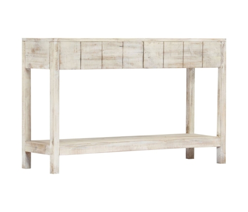 Mesa consola de madera maciza de mango 120x35x75 cm